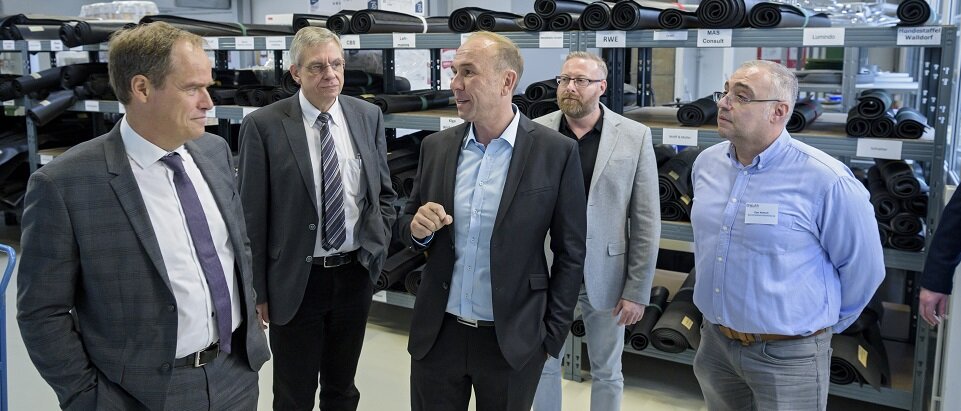 Besuch OB Würzner bei der Reinigungsfirma Wirth in Heidelberg