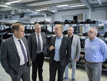 Besuch OB Würzner bei der Reinigungsfirma Wirth in Heidelberg