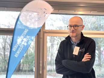 Daniel Schmidt beim Nachbarschaftstreffen